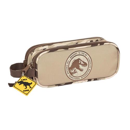 Dobbelt carry-all Jurassic World Dominion Brun (21 x 8 x 6 cm)