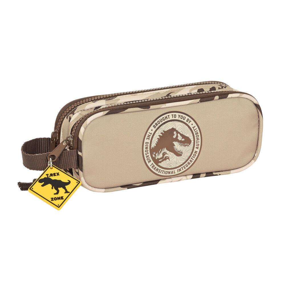 Dobbelt carry-all Jurassic World Dominion Brun (21 x 8 x 6 cm)