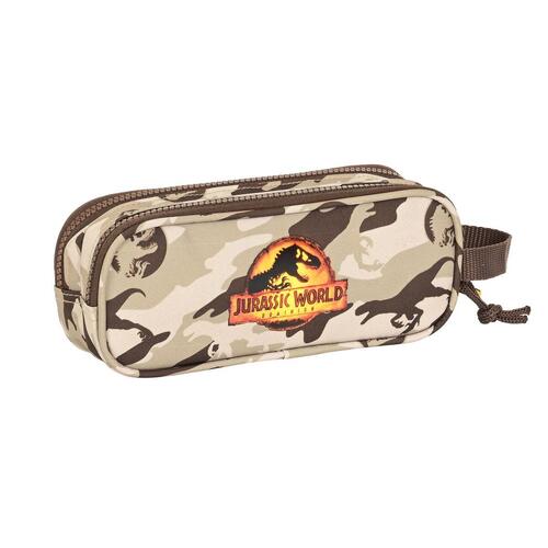 Dobbelt carry-all Jurassic World Dominion Brun (21 x 8 x 6 cm)