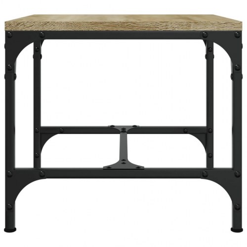 Sofabord 50x50x35 cm konstrueret træ sonoma-eg
