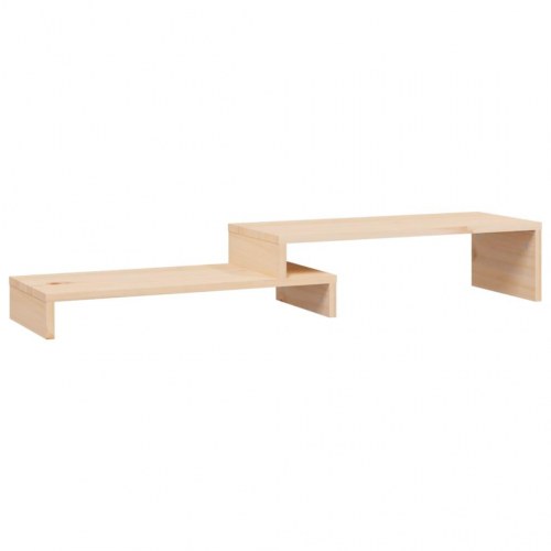 Skærmholder i massivt fyrretræ - justerbar (52-101) × 22 × 14 cm