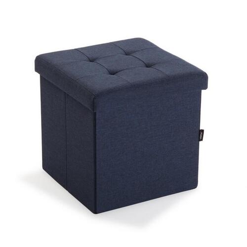 Aftagelig puf Versa Træ MDF 38 x 37,5 x 38 cm Grå