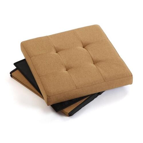 Aftagelig puf Versa Træ MDF 38 x 37,5 x 38 cm Grå
