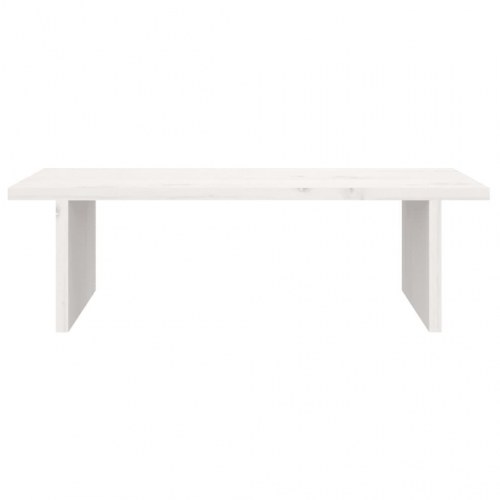 Skærmholder i massivt fyrretræ 50 x 27 x 15 cm - hvid