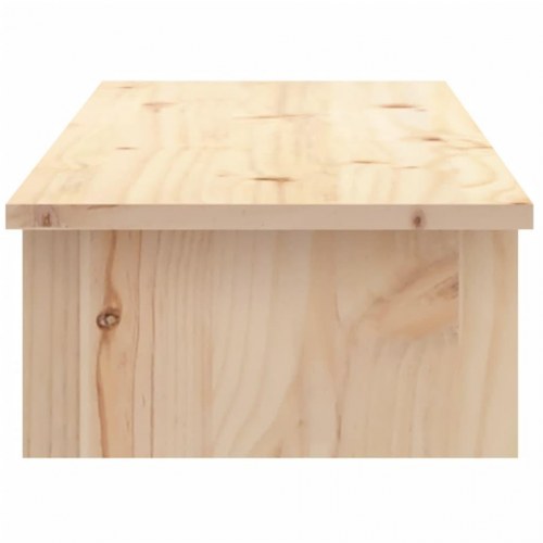 Skærmholder 100x27x15 cm massivt fyrretræ