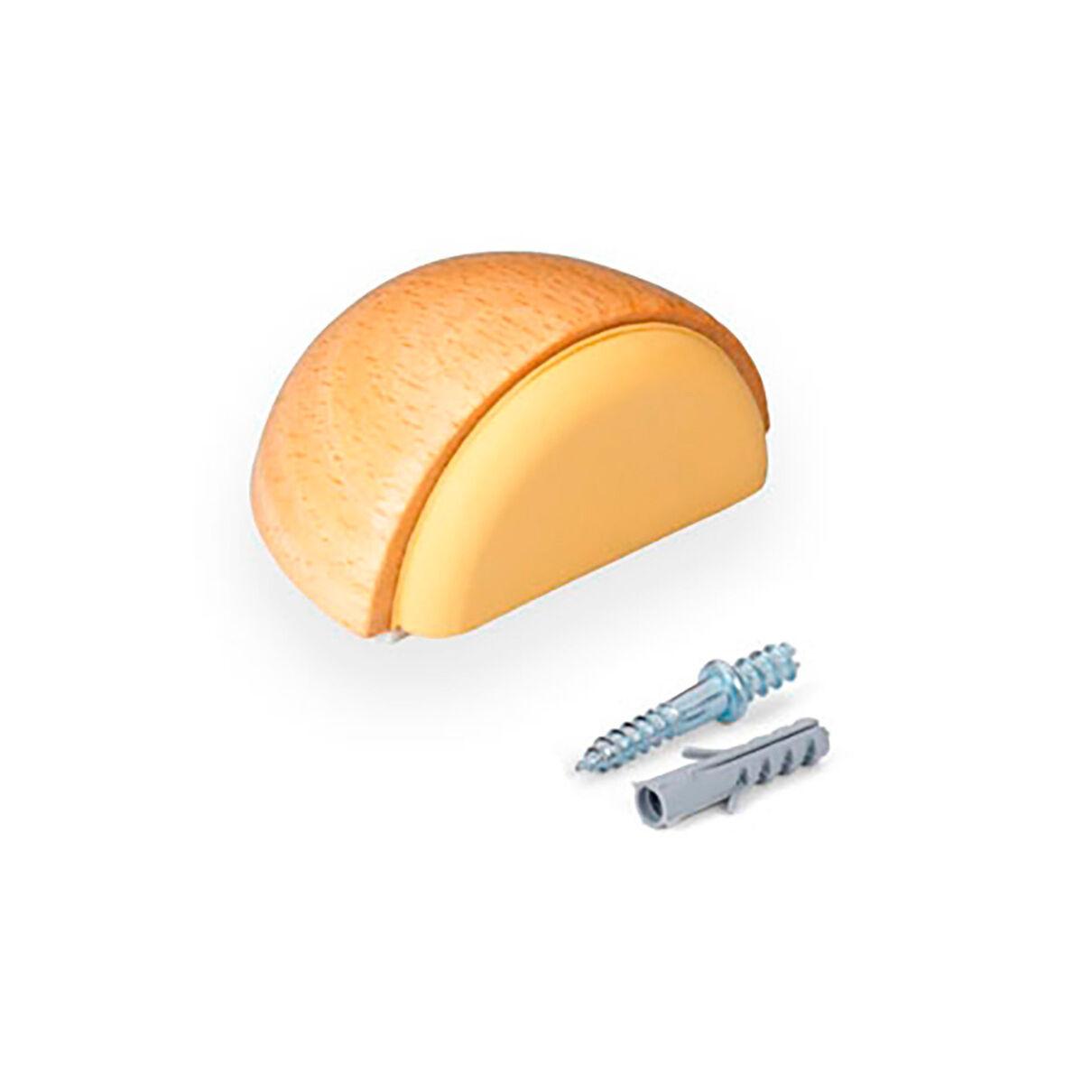 Inofix dørstopper - beige/bøg, selvklæbende