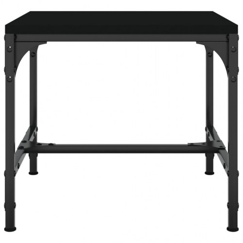 Sofabord 50x50x35 cm konstrueret træ sort