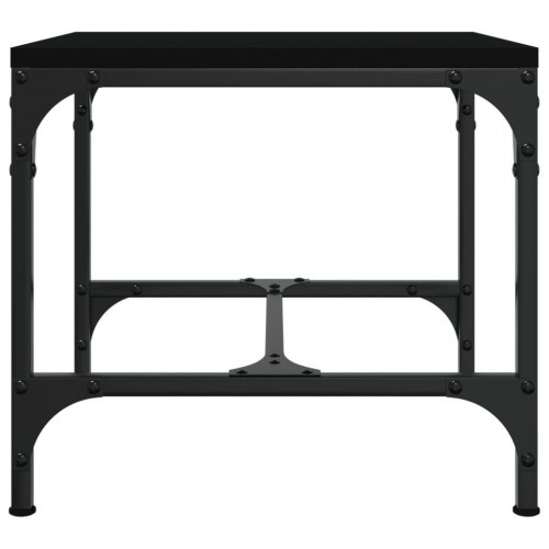Sofabord 50x50x35 cm konstrueret træ sort