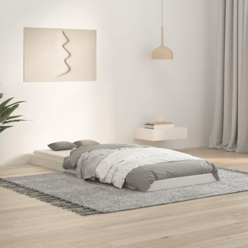 Sengeramme 75×190 cm - Small Single i massivt fyrretræ, hvid