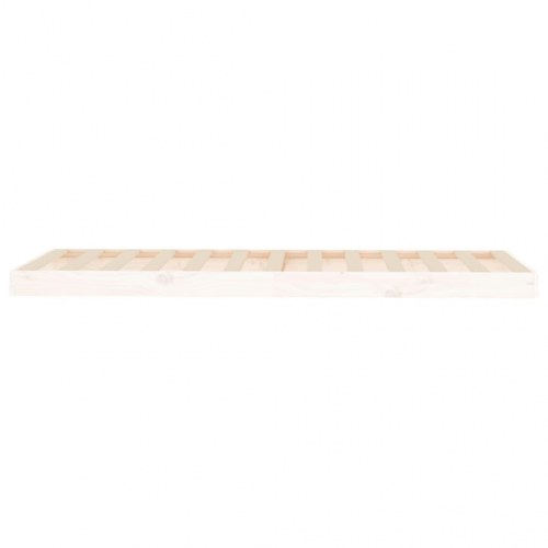 Sengeramme 75×190 cm - Small Single i massivt fyrretræ, hvid