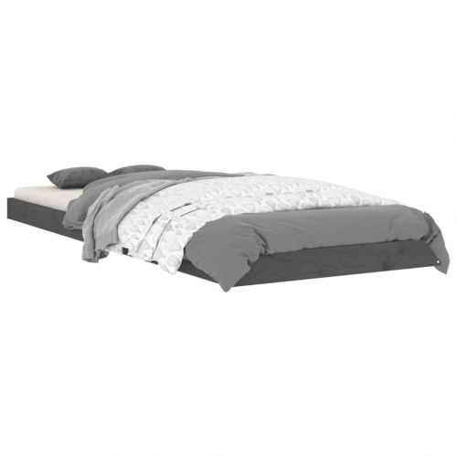Sengeramme 75x190 cm Small Single massivt fyrretræ grå