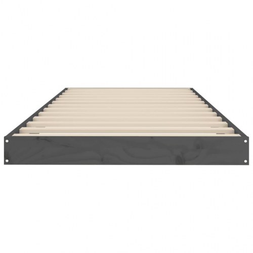 Sengeramme 75x190 cm Small Single massivt fyrretræ grå