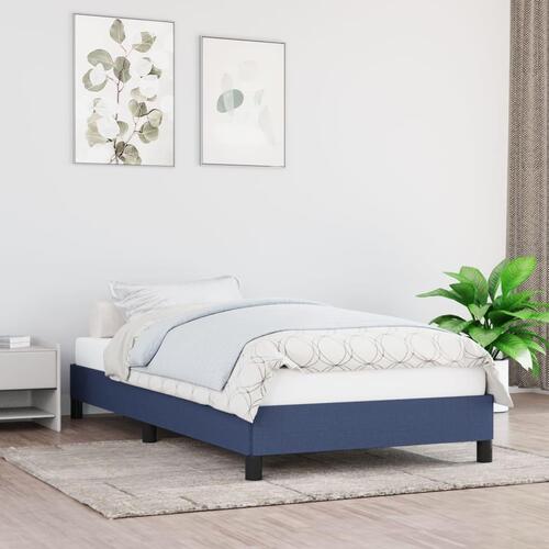 Sengeramme uden madras 100x200 cm stof blå