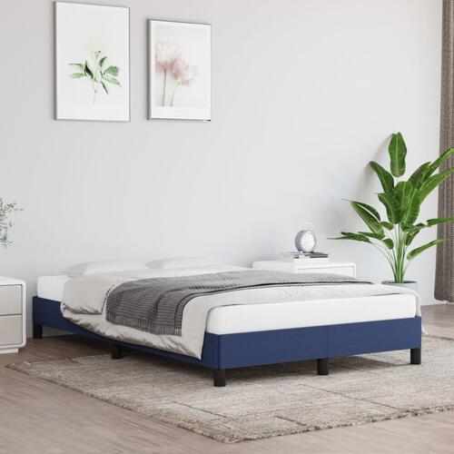 Sengeramme uden madras 120x200 cm stof blå
