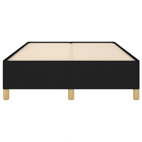 Sengeramme uden madras i stof - sort 120 x 200 cm