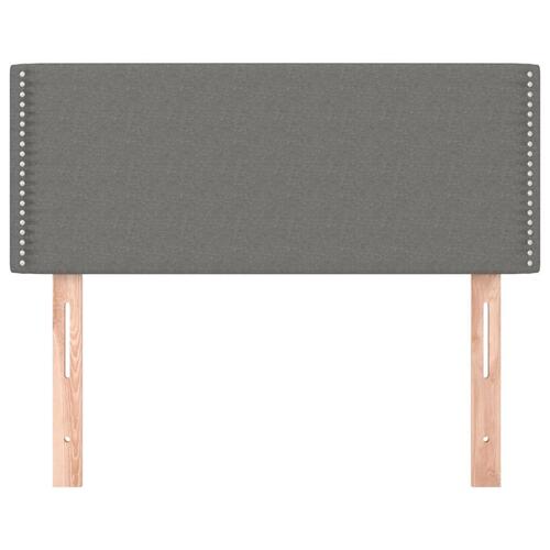 Sengegavl 100x5x78/88 cm stof mørkegrå