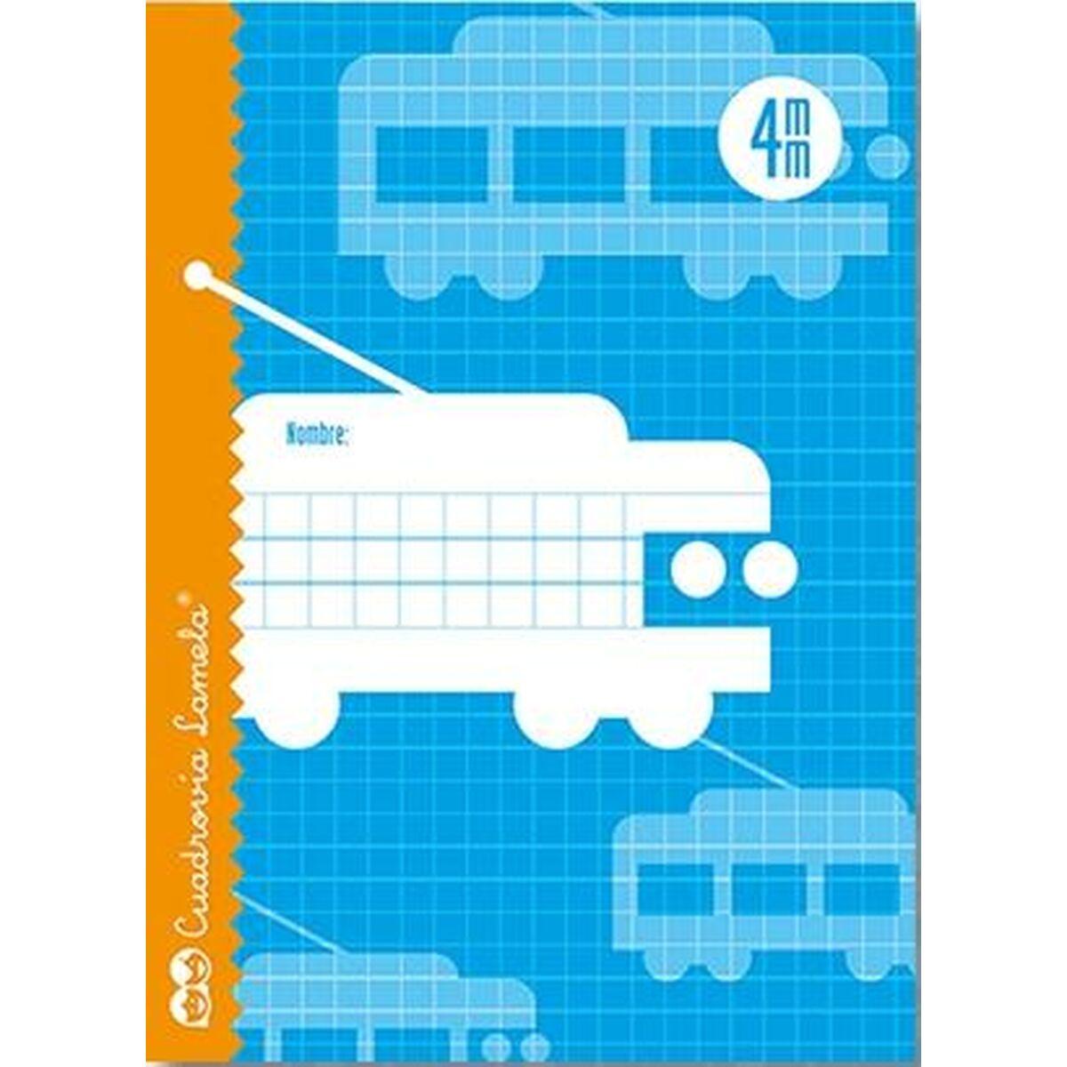 Notesbog Lamela 4x4 4mm 25 Enheder Gitterark Blå Kvarter 25 Dele