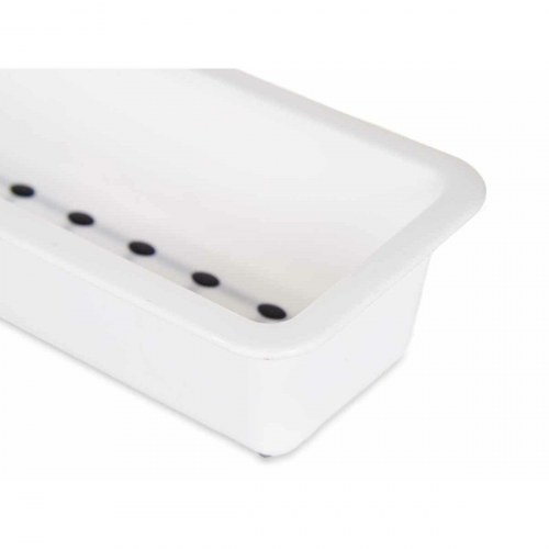 Kinvara bestikholder - hvid/sort/grå, naturgummi & polypropylen, 8,5 × 5 × 24 cm (36 stk.)