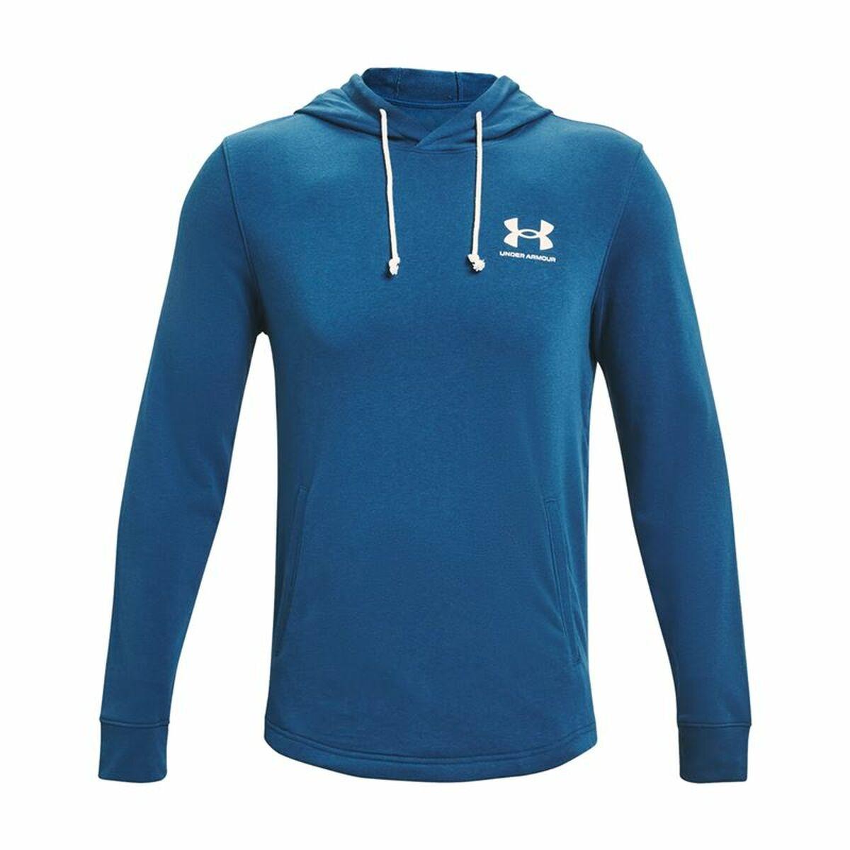 Hættetrøje til Mænd Under Armour Rival Terry Blå - L