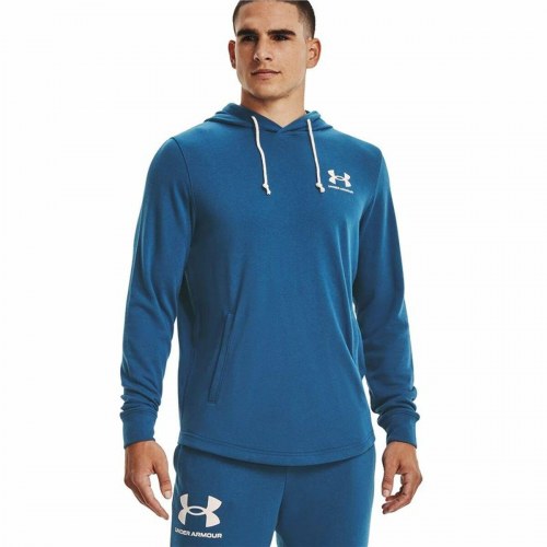 Hættetrøje til Mænd Under Armour Rival Terry Blå - L