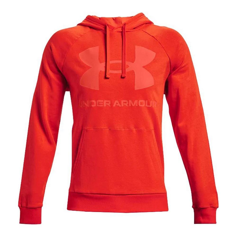 Hættetrøje Til Mænd Under Armour Rival Fleece Big Logo Orange