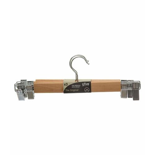 Bøjler 5five Bukser 33,5 x 12 cm Natur Metal