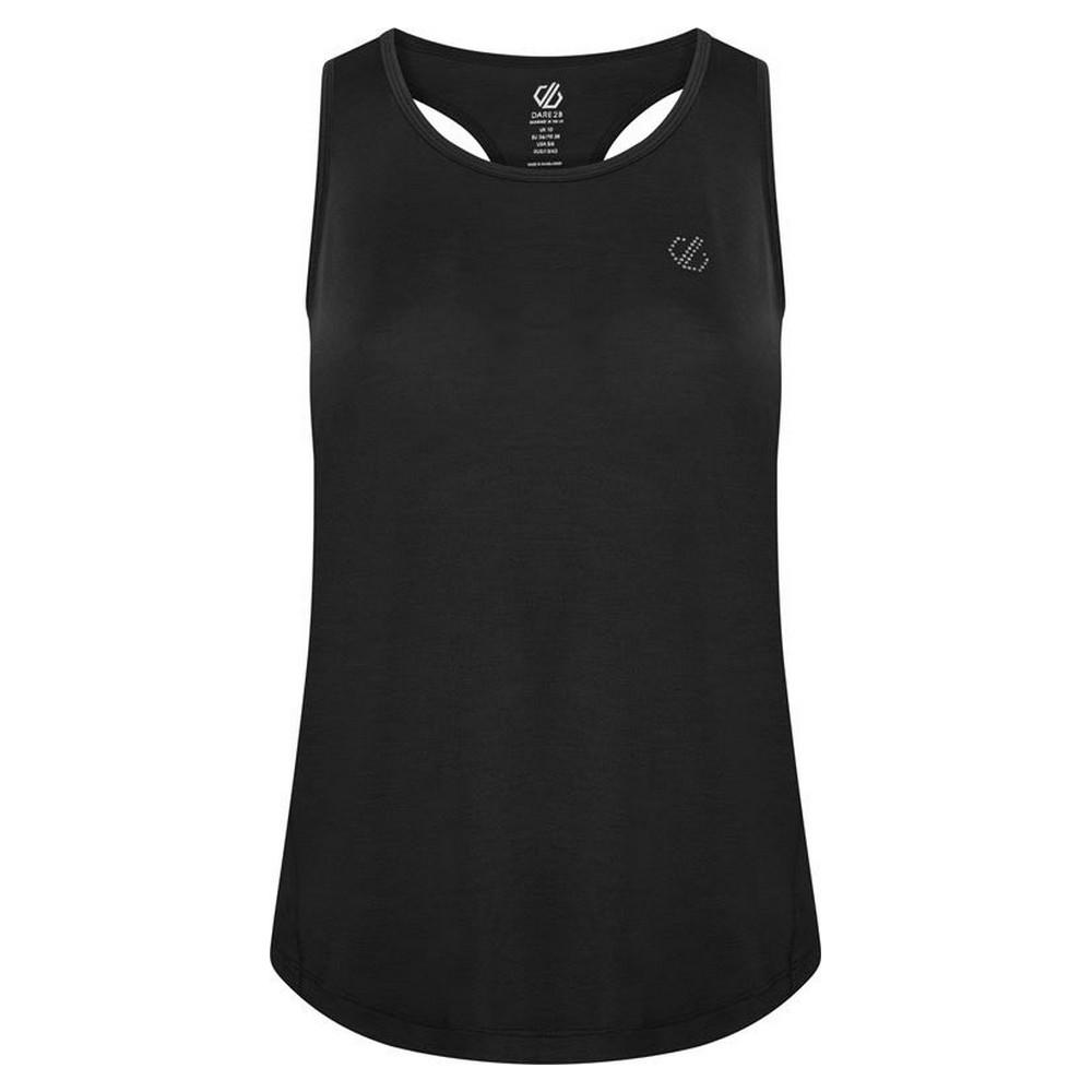 Tank top kvinder Dare 2b Agleam Hvid Sort - S