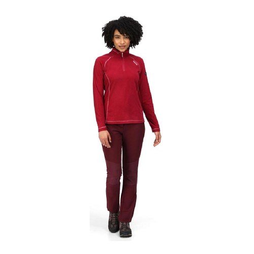 Regatta Montes Lightweight half-zip fleecetrøje dame - rød (str. 18)