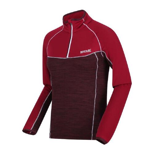 Fleecefor Regatta Hepley Lightweight Half-Zip Mørkerød 10