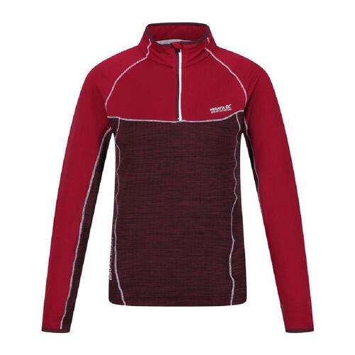 Fleecefor Regatta Hepley Lightweight Half-Zip Mørkerød 14