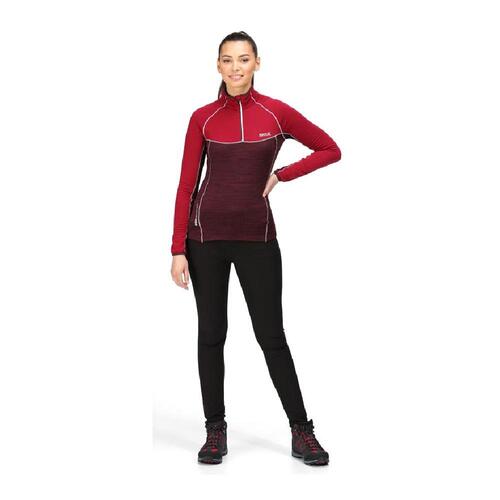 Fleecefor Regatta Hepley Lightweight Half-Zip Mørkerød 14