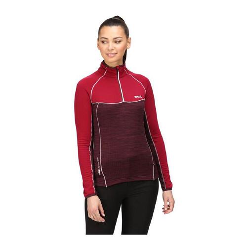Fleecefor Regatta Hepley Lightweight Half-Zip Mørkerød 14