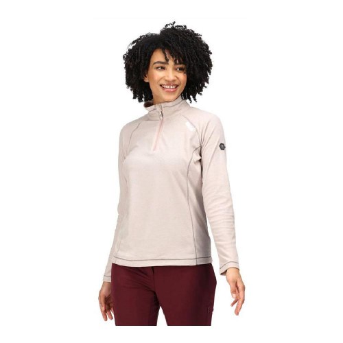Regatta Montes Lightweight Half-Zip fleecetrøje dame - lyserød (str. 8)