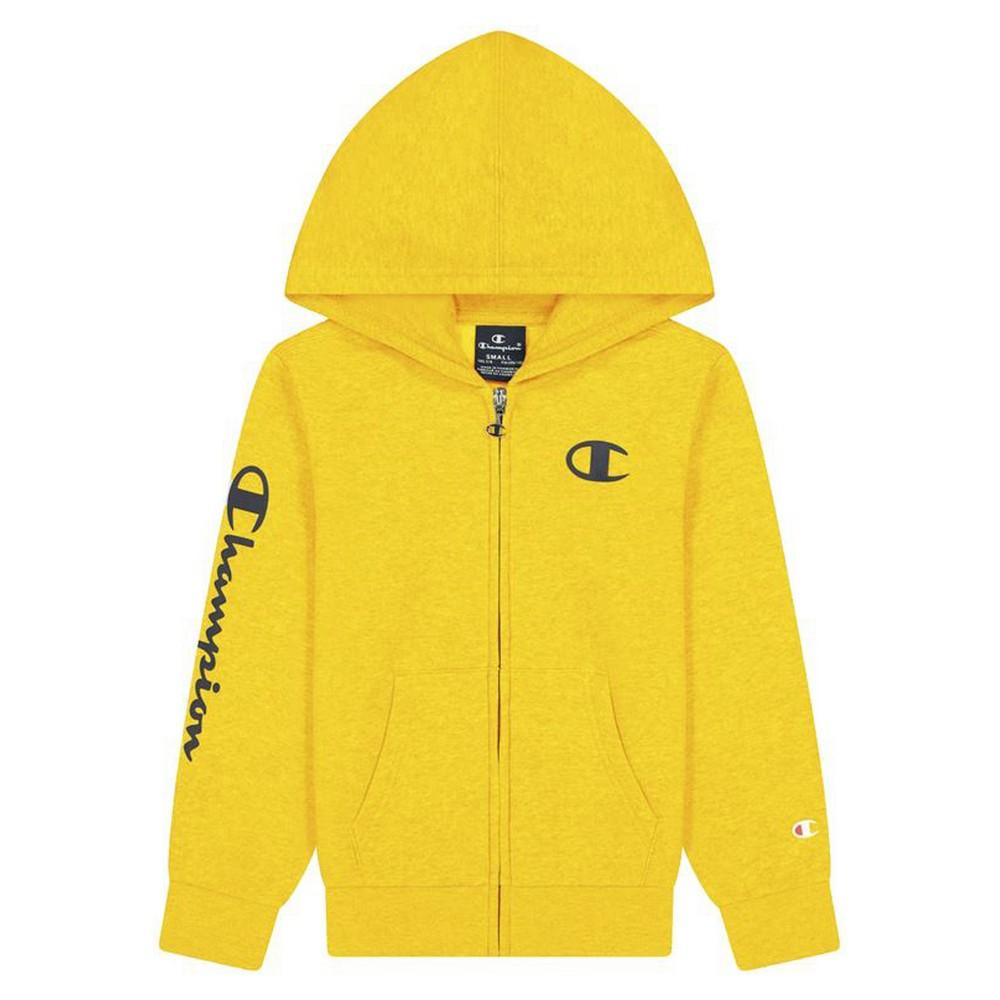 Sportsjakke til børn Champion Full Zip Logo Gul - 11-12 år