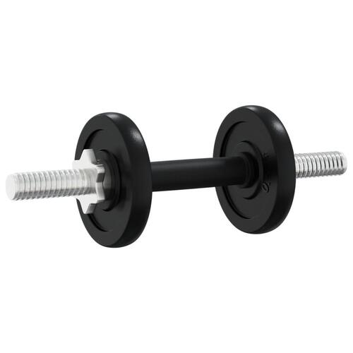 Vægtstang og håndvægt med skiver 60 kg støbejern