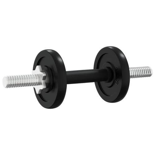 Vægtstang og håndvægt med skiver 90 kg støbejern