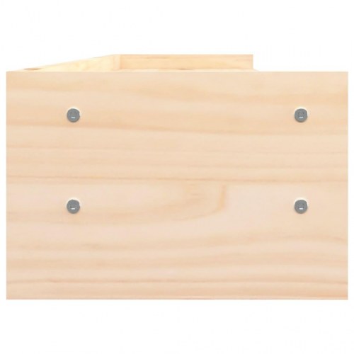 Skærmholder i massivt fyrretræ 100×24×16 cm - dobbeltskærm stander