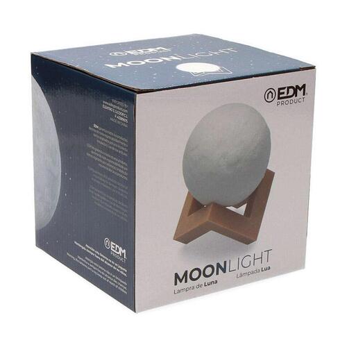 Bordlampe EDM Måne Hvid 3,7 V