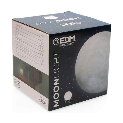 Bordlampe EDM Måne Hvid 3,7 V