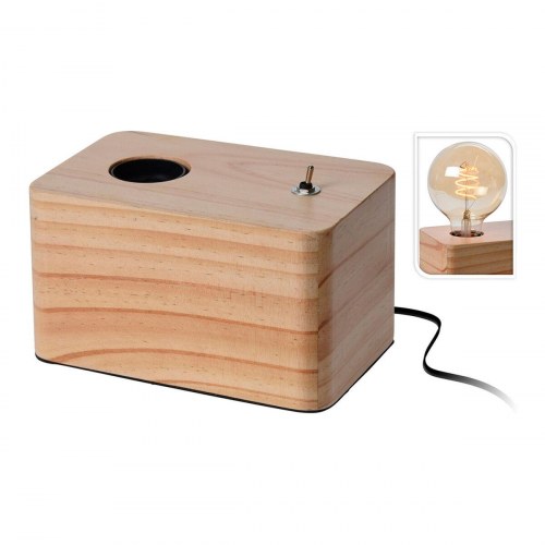 Atmosphera bordlampe i træ, brun - E27, 40 W, 220-240 V