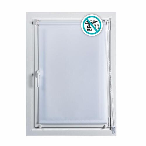 Rullegardiner Stor Planet Clip&Fix Hvid (90 x 180 cm)