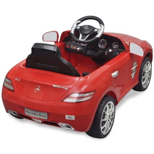 Elektrisk ride-on bil, Mercedes Benz SLS AMG, rød, 6 V, fjernbetjening