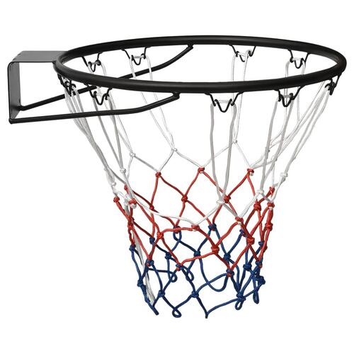 Basketkurv 45 cm stål sort