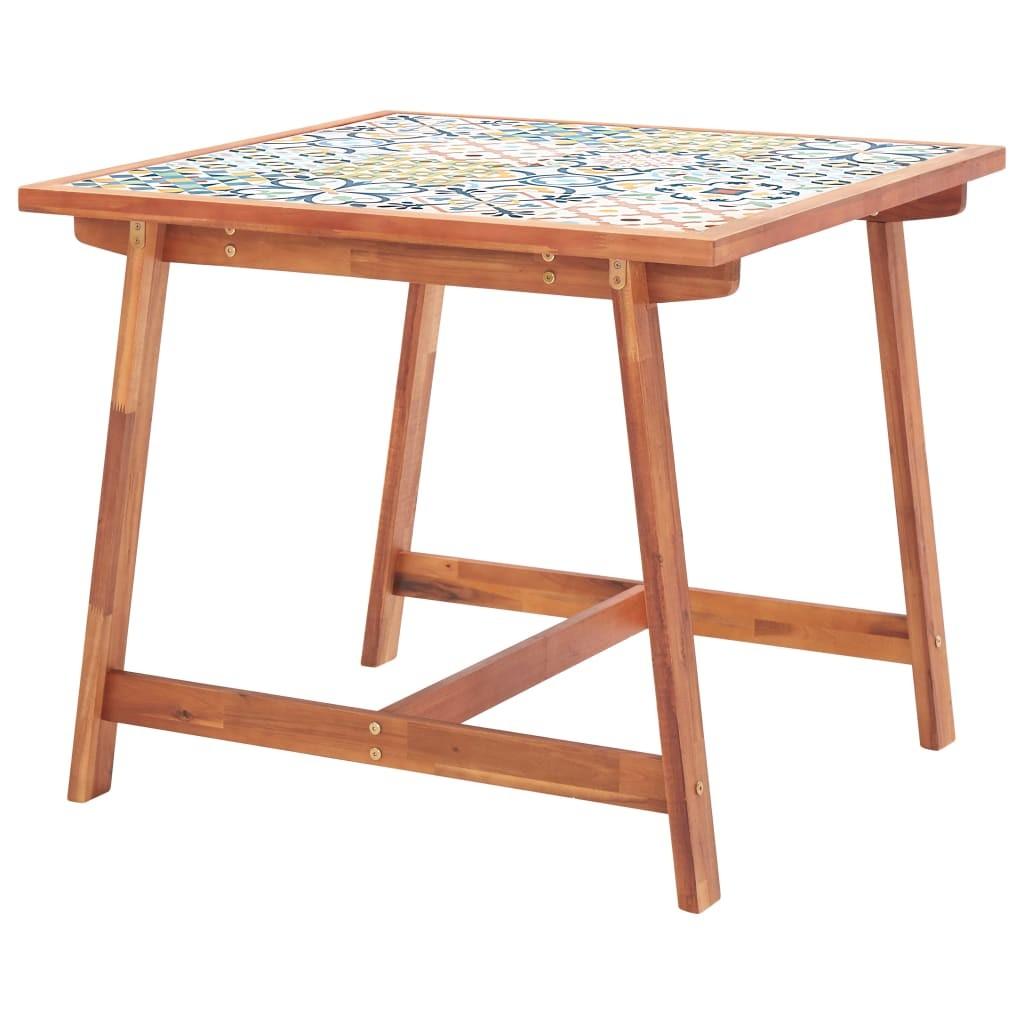 Havebord Flisebordplade 88x88x75 Cm Massivt Akacietræ