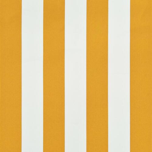 Foldemarkise 150x150 cm gul og hvid