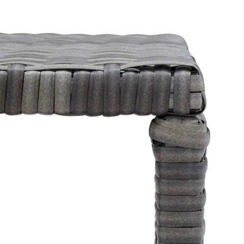 Sofabord 70x40x38 cm polyrattan antracitgrå