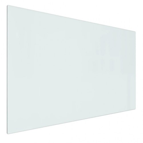 Glasplade til pejs 80x50 cm rektangulær