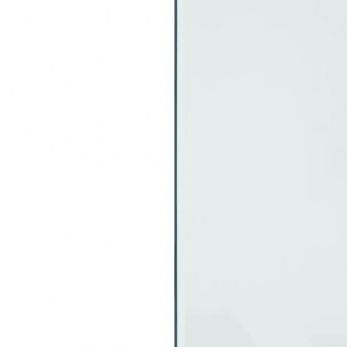 Glasplade til pejs 80x50 cm rektangulær