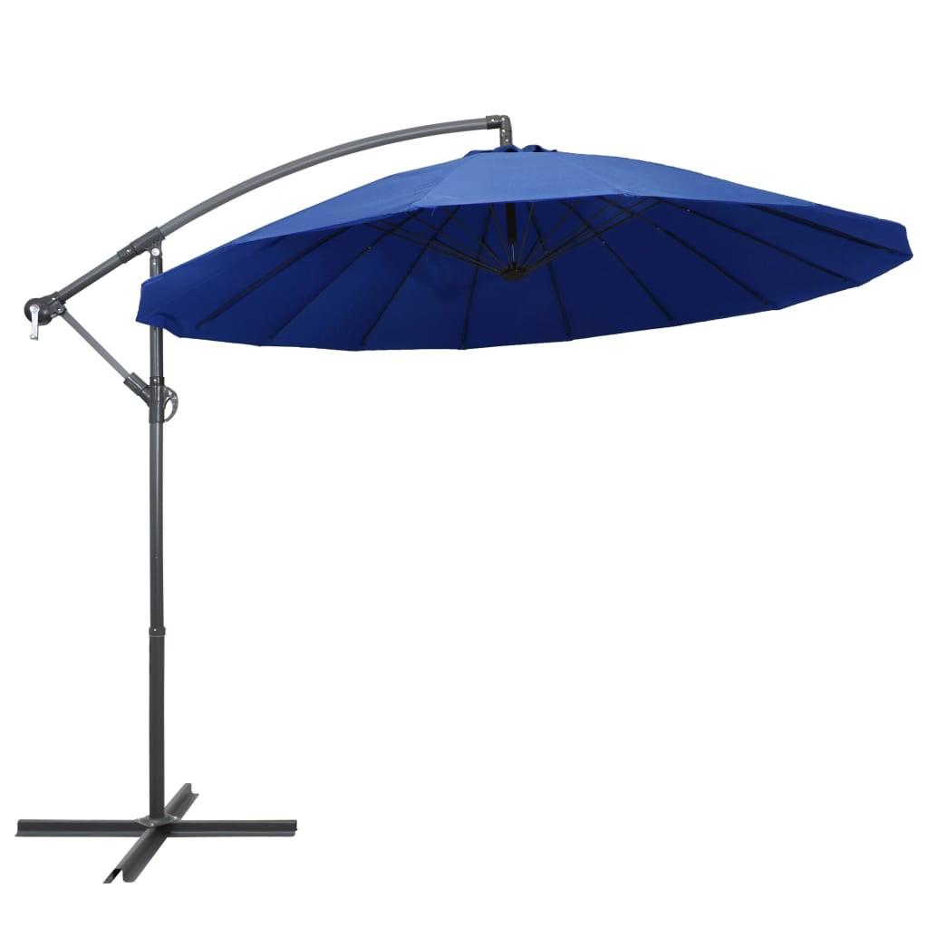 Billede af Hængende parasol 3 m aluminiumsstang blå hos Boligcenter.dk