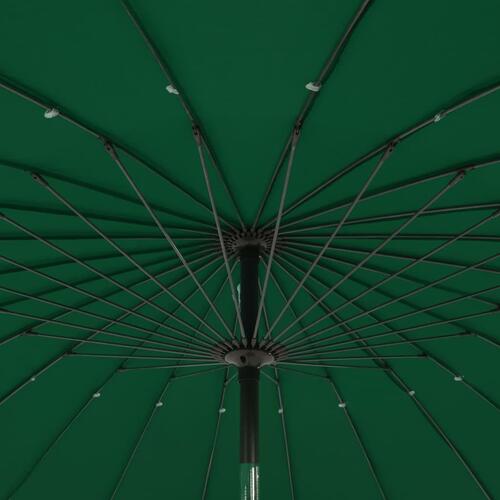 Udendørs parasol med aluminiumsstang 270 cm grøn